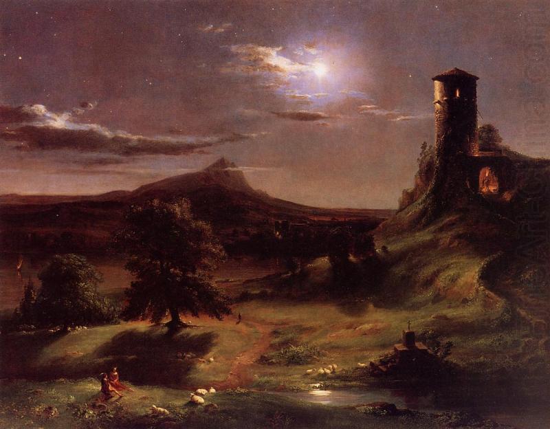 Moonlight, Thomas Cole